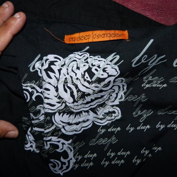 SOLD BY DEEP LOS ANGELES BLACK MILITARY JACKET SZ S - Picture 15 of 16